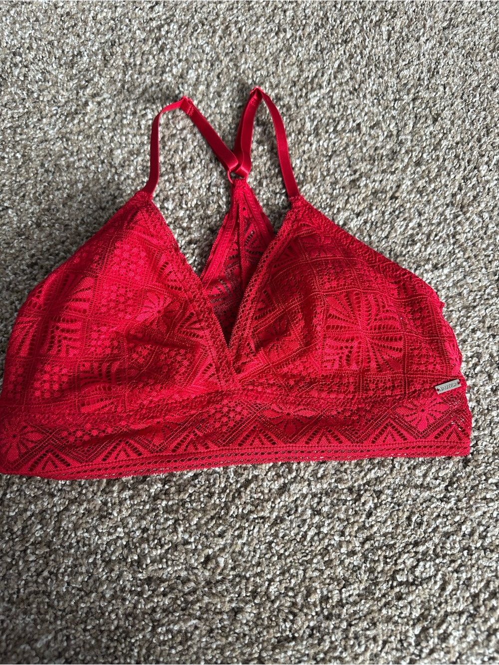Nautica Red Lace Bralette